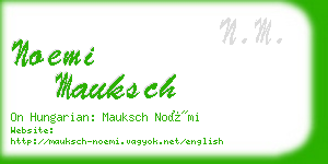 noemi mauksch business card